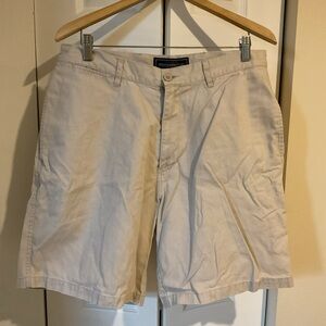 Susquehanna Trail - Flat Front Khaki Shorts - Cream - Men’s Size 36